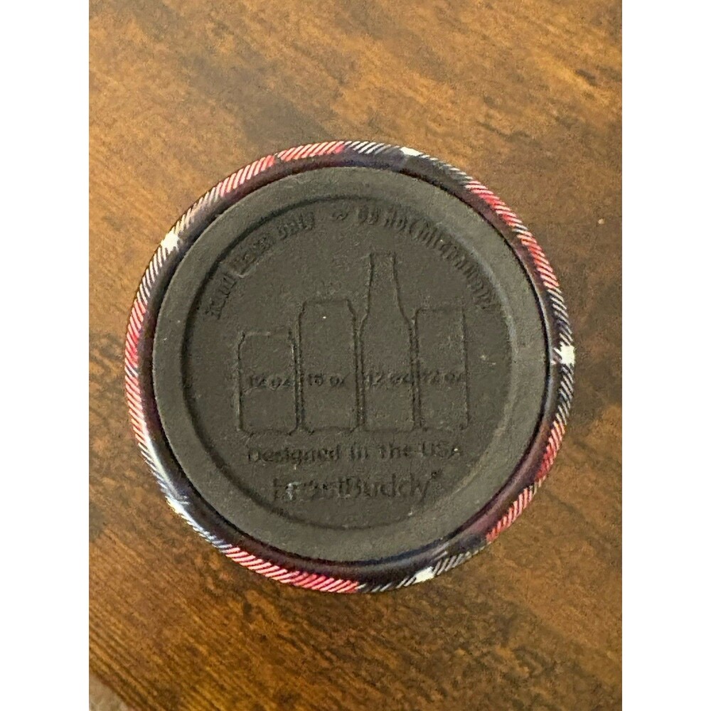 Frost Buddy​ Universal Buddy Insulated Can Cooler Fits Multiple Sizes Red Plaid - Picture 6 of 6